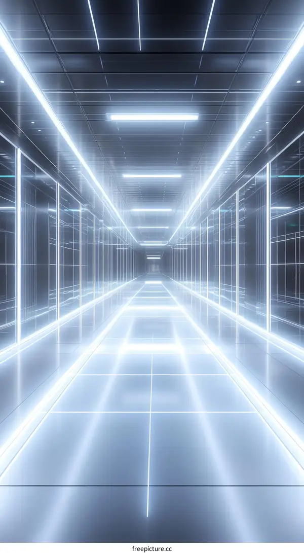 Futuristic Neon Corridor