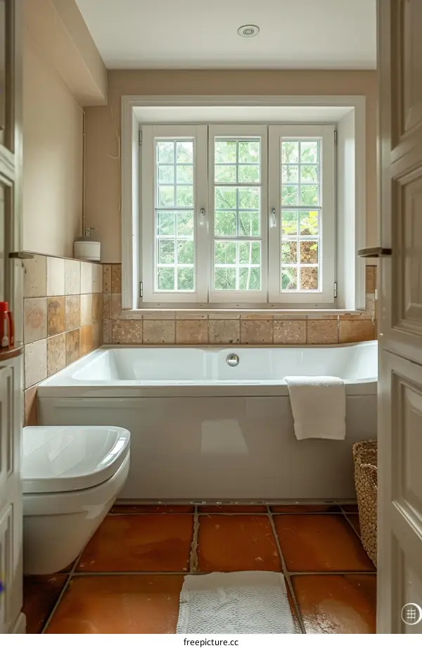 Radiant Bathroom with Natural Lighting