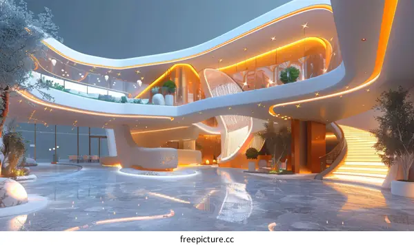 Modern Architectural Design of a Stylish Building