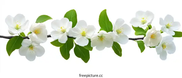 Spring Blossoms Branches Floral Background