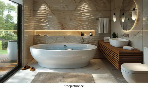 Modern Luxury Spa Bathroom Interior Design