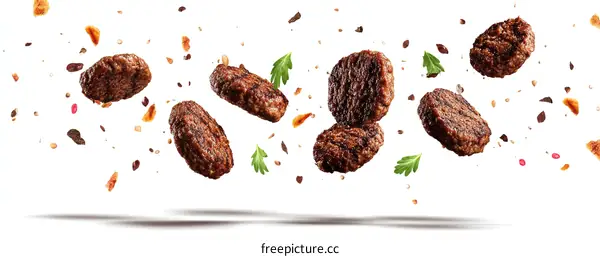 Delicious Flying Meatballs with Spices