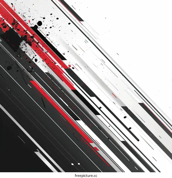 Abstract Grunge Background with Red and White Splatter