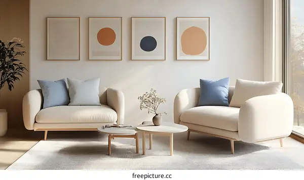 Modern Minimalist Living Room Interior Design