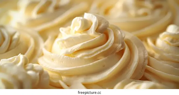 Creamy Swirls Dessert Background