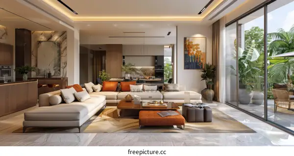 Modern Minimalist Living Room Interior Design
