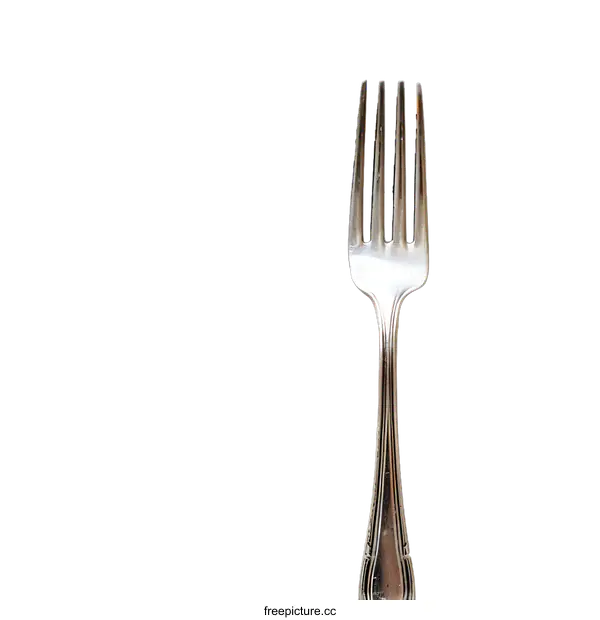 [Transparent Background PNG]Silver Fork on transparent background
