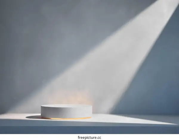 Modern Minimalist Light Gray Product Display Podium