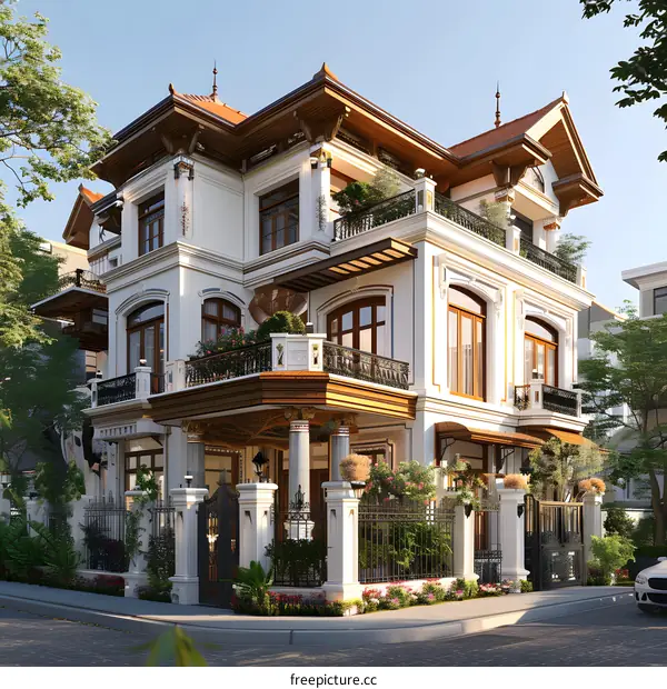 A French-style villa in Ho Chi Minh City, Vietnam
