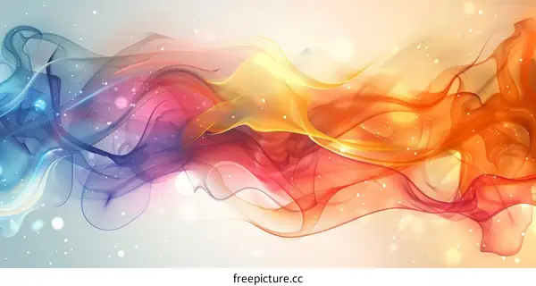 Wavy and Colorful Illusion Digital Painting