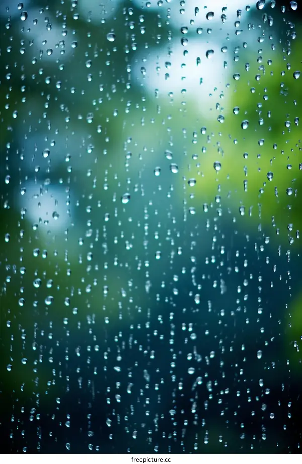 Raindrops on a window