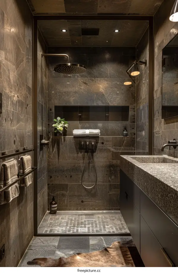 Modern Minimalist Luxury Shower Room Design