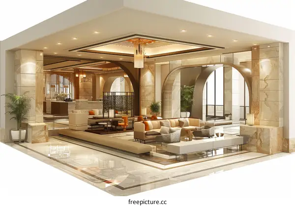 Luxury Hotel Lobby Interior Design
