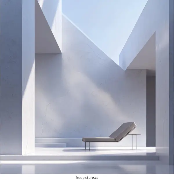 Modern Minimalist Interior Design with Sunlit Lounge