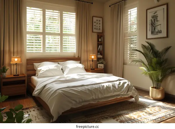 Bedroom Interior Design with Natural Light