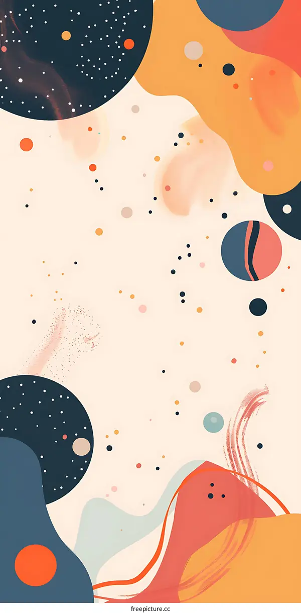 Abstract Colorful Geometric Shapes Background