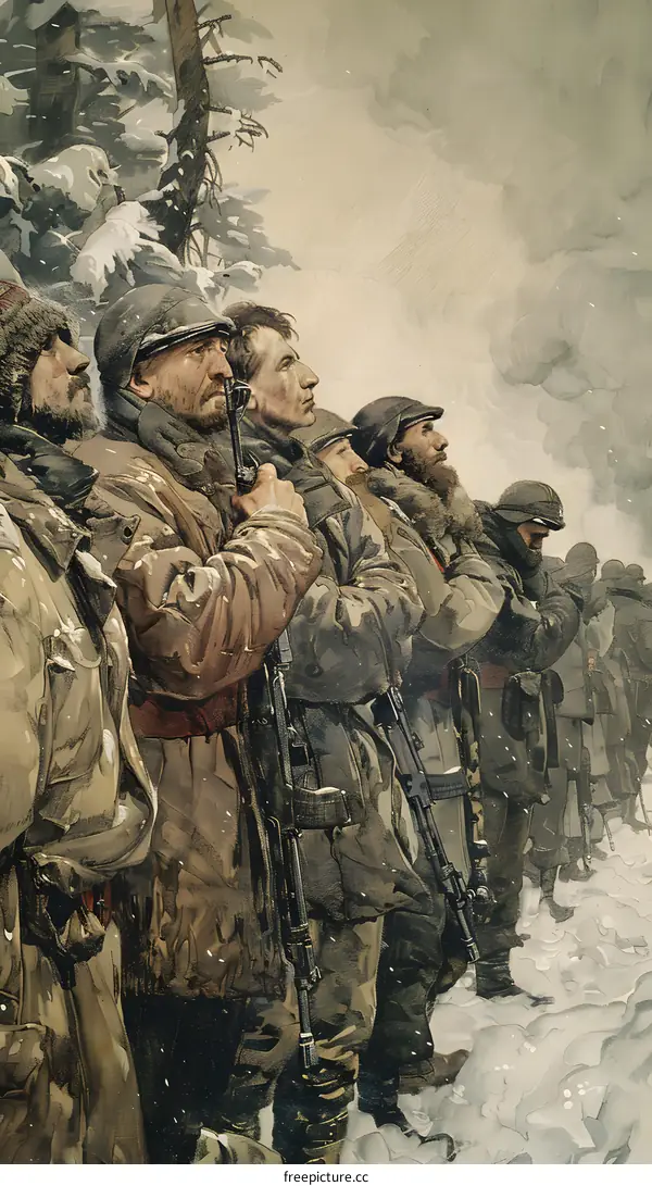 Soviet soldiers in the Winter War