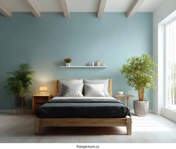 Modern Bedroom Interior Design Illustration