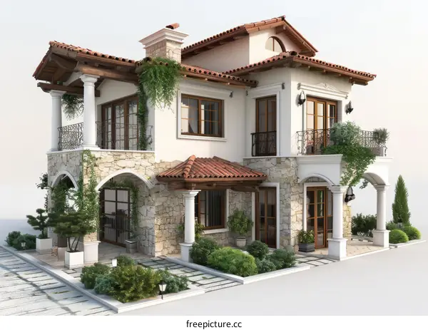 European style villa
