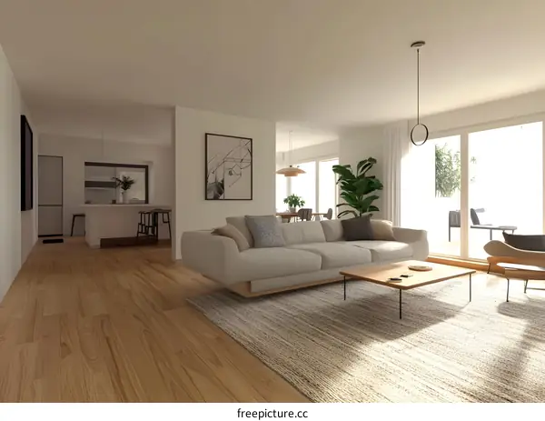 Modern Minimalist Living Room Interior Design