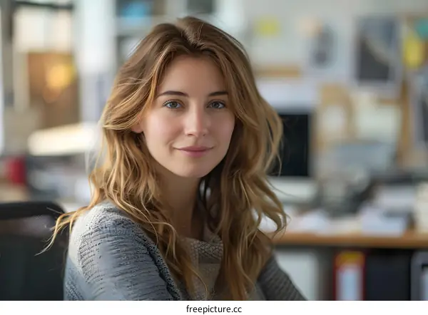 Portrait of a beautiful young woman