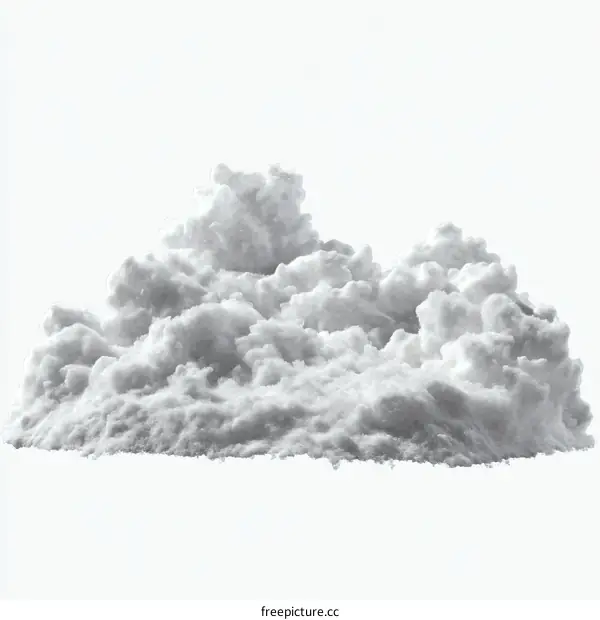 Fluffy Snow Pile Illustration
