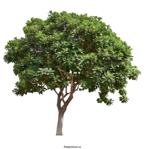 [Transparent Background PNG]Green Tree Isolated on White Background