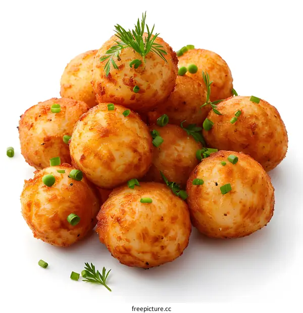 Golden Fried Potato Balls