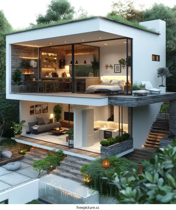 Modern minimalist villa