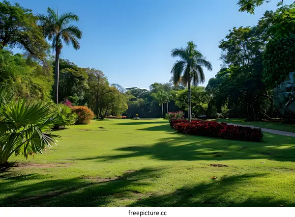 A Tranquil Park Landscape