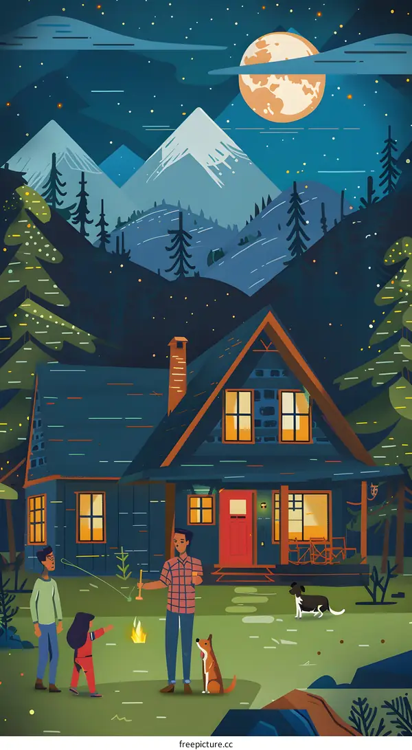 Family Camping Trip Under the Stars