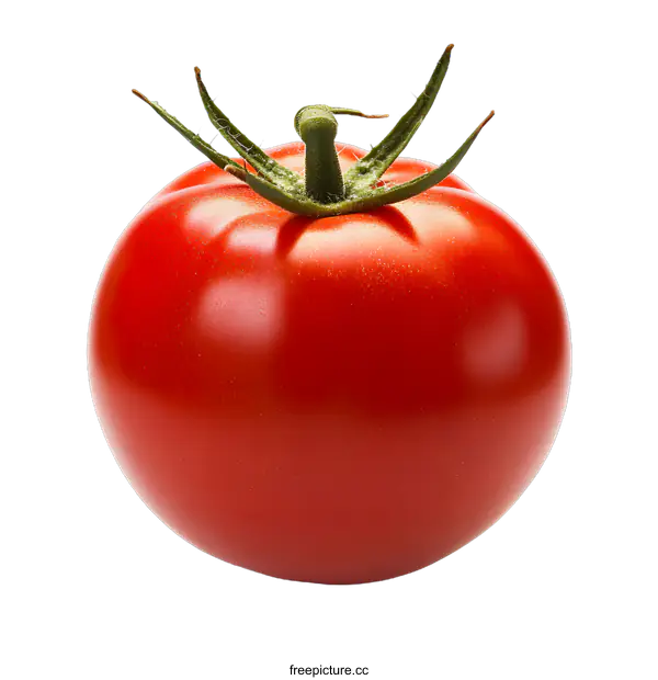 [Transparent Background PNG]Close Up of Ripe Red Tomato