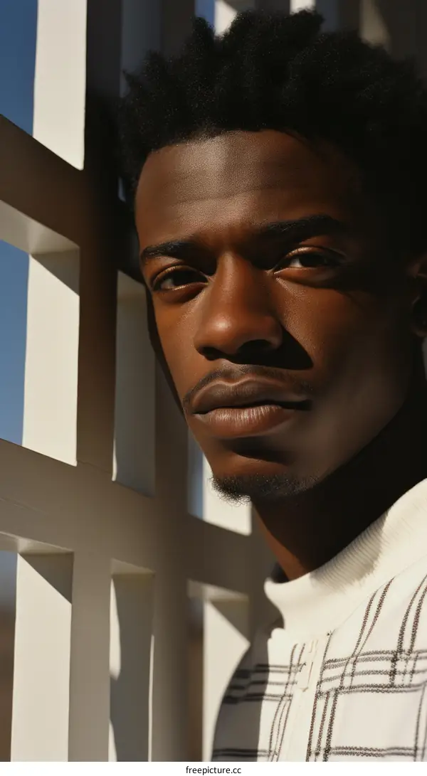 A portrait of a young African-American man