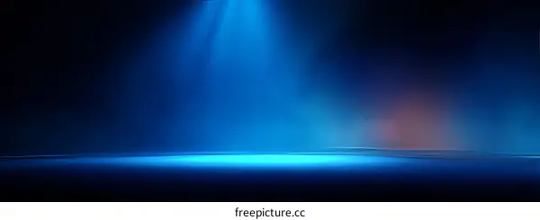 Abstract Blue Stage Lighting Background