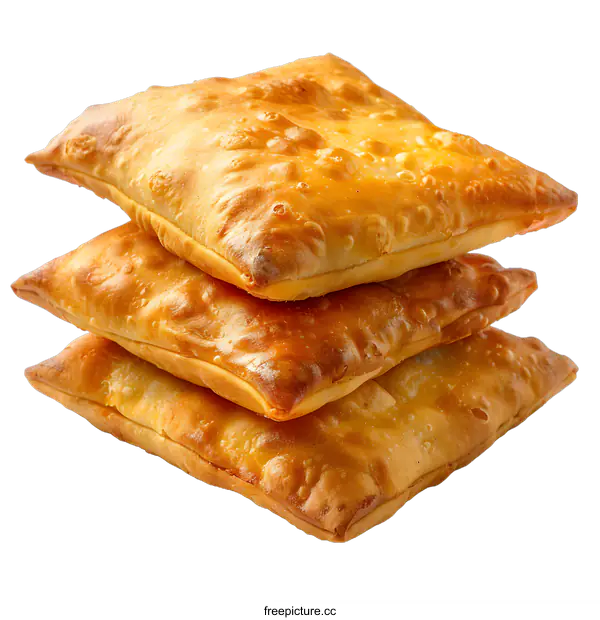 [Transparent Background PNG]Stack of Fried Dough on White Background