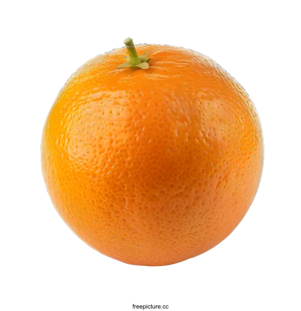 [Transparent Background PNG]Close Up Photo Of A Ripe Orange Fruit