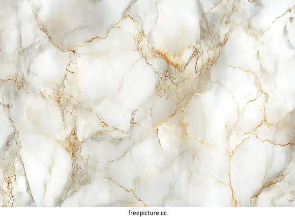 White Marble Texture with Golden Veins