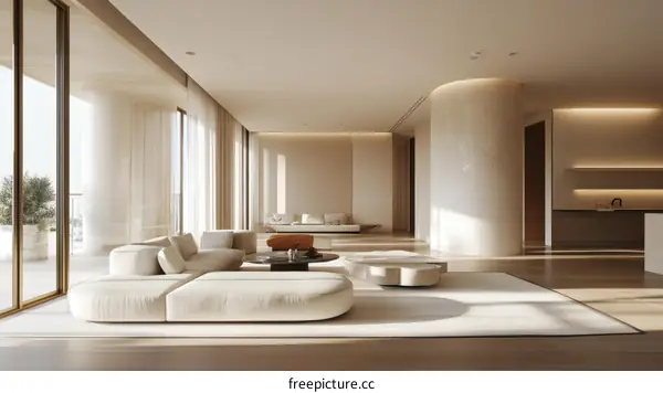 Modern Minimalist Living Room Interior Design