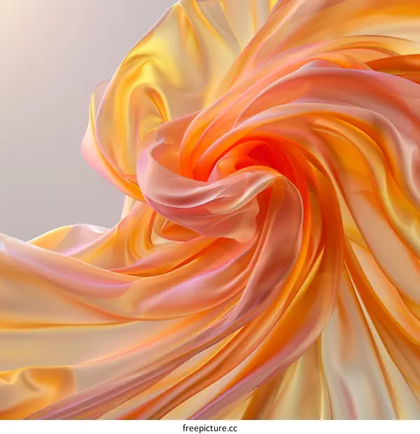 Abstract Orange Fabric
