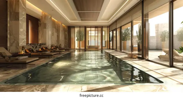 Luxury Indoor Swimming Pool Interior Design