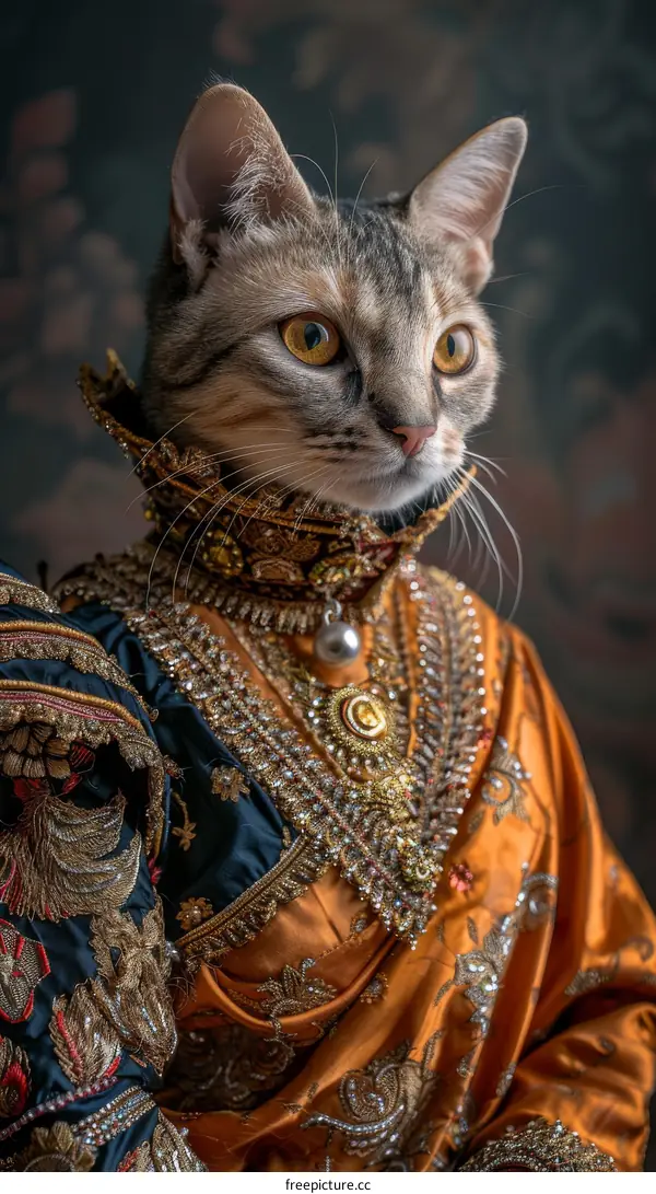Cat in Royal Attire