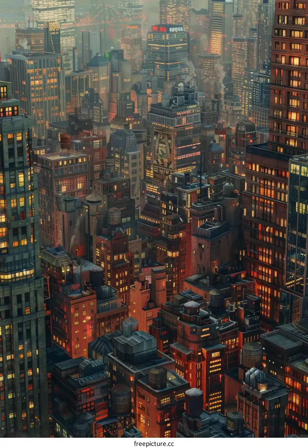 New York City Skyline at Night