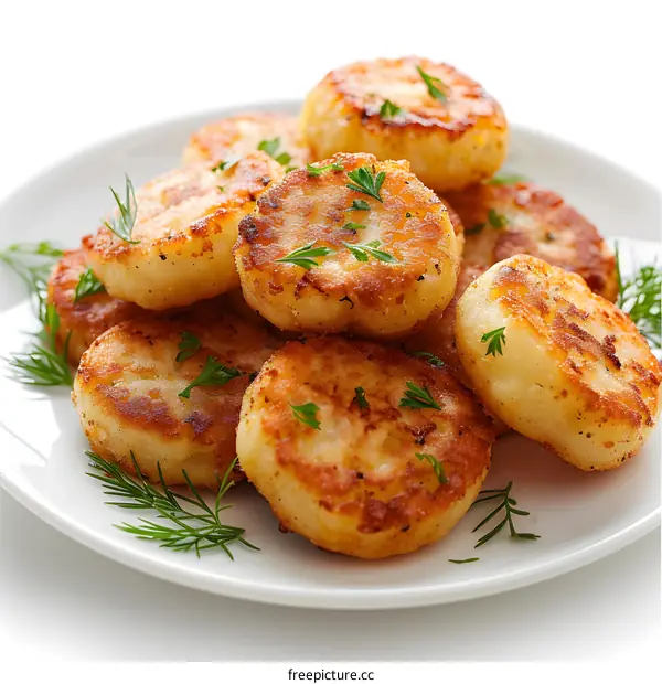 Potato pancakes on a plate