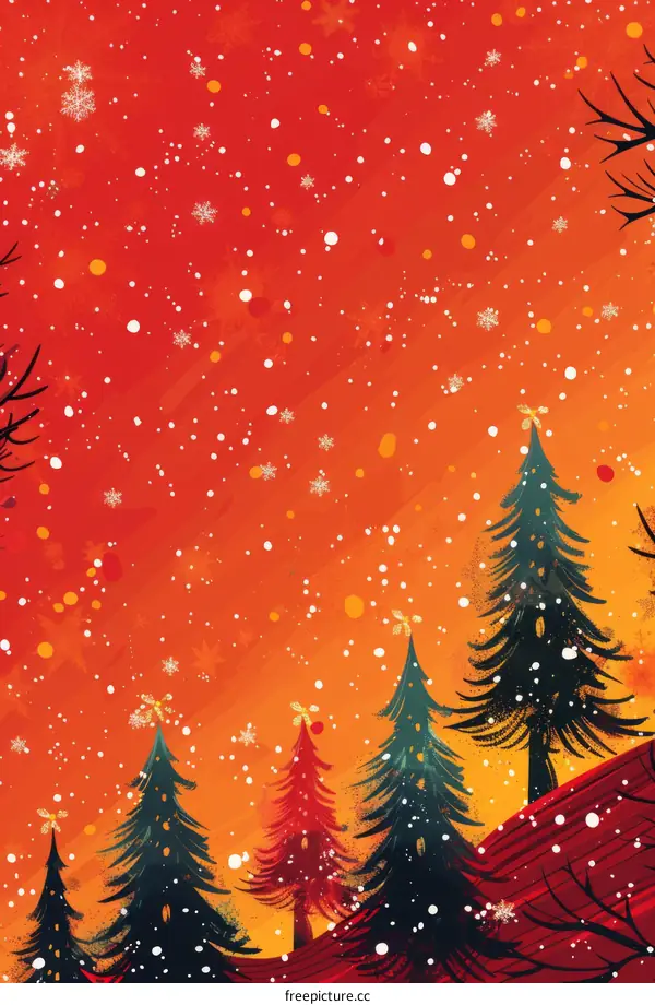 Snowy Christmas Eve in the Village