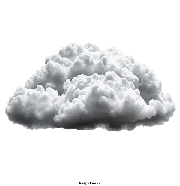 [Transparent Background PNG]Gray Storm Cloud Illustration