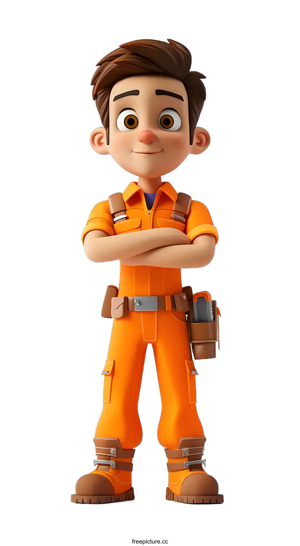 [Transparent Background PNG]Construction worker
