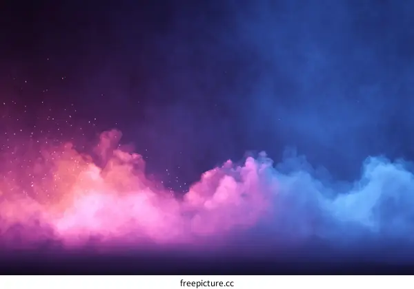 Abstract Colorful Smoke Background Design
