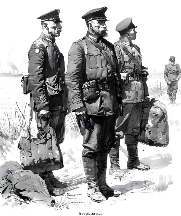 British Expeditionary Force officers during World War I