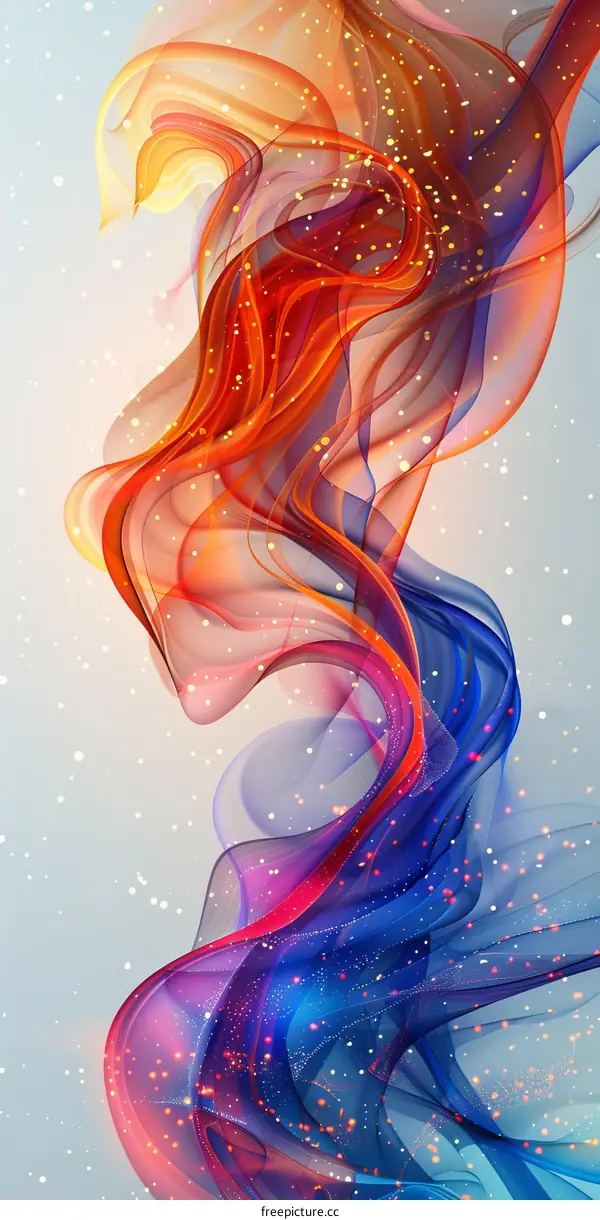 Red and Blue Motion Silk