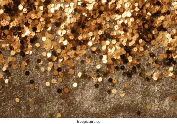 Golden Sequins Texture Background